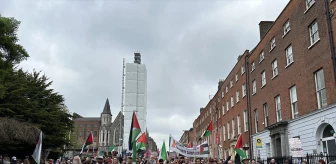 Dublin'de Filistin'e Destek Gösterisi