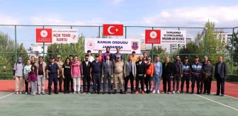 Elazığ'da Jandarma'nın 185. kuruluş yıl dönümü etkinlikleri kapsamında tenis turnuvası düzenlendi