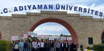 Adıyaman Üniversitesi Öğrencileri İsrail'in Gazze'deki Soykırımına Tepki Gösterdi
