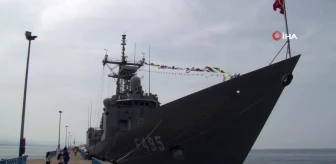 Alanya'da Sahil Güvenlik ve savaş gemileri vatandaşların ziyaretine açıldı