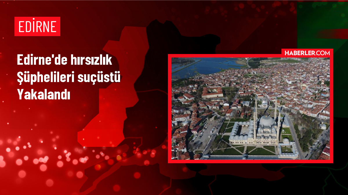 Edirne'de depodan hırsızlık şüphelileri yakalandı