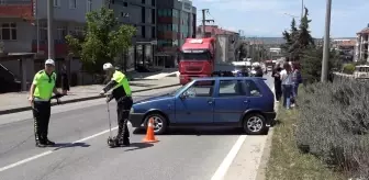 Samsun'da otomobilin çarptığı yaya yaralandı