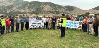 Gaziantep'te Traktör Sürücülerine Güvenli Tarım Eğitimi Verildi