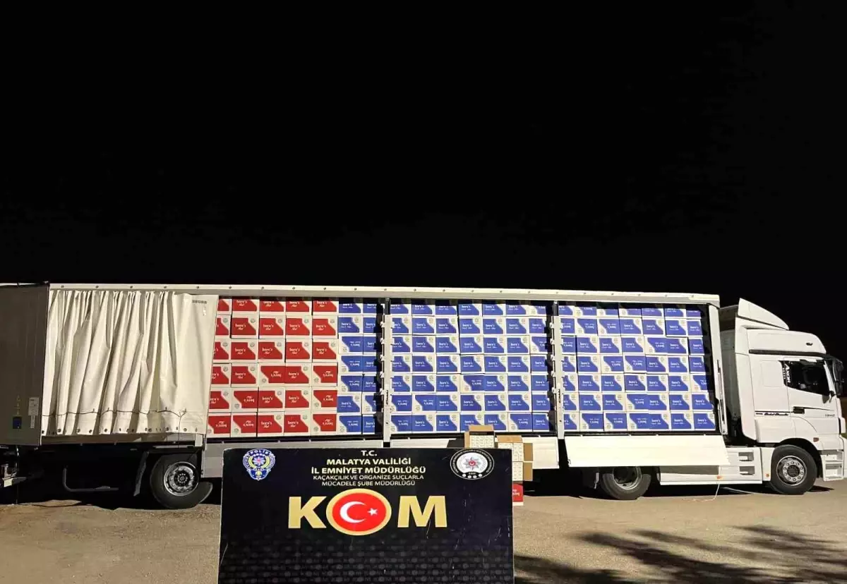 Malatya'da 5 Milyon Makaron Ele Geçirildi