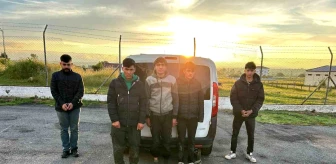 Tekirdağ'da lastiği patlatılan araçta kaçak göçmenler ormana kaçtı