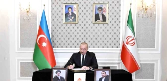 Azerbaycan Cumhurbaşkanı İlham Aliyev, İran Cumhurbaşkanı Reisi'nin hayatını kaybettiği helikopter kazası nedeniyle İran'ın Bakü Büyükelçiliğine taziye ziyarette bulundu