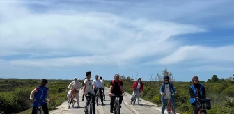 Bafra'da Gençlik Haftası etkinliği: Kızılırmak Deltası'nda bisiklet turu