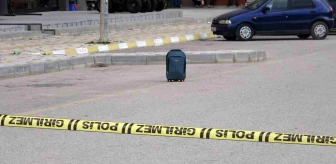 Çankırı'da Otobüs Durağına Bırakılan Şüpheli Valiz Fünye ile Patlatıldı