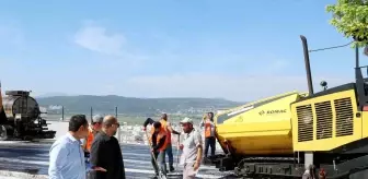 Kütahya Organize Sanayi Bölgesi'nde Yol Yenileme Çalışmaları