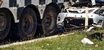 Siirt'te otomobilin vincin altına girdiği kazada sürücü hayatını kaybetti
