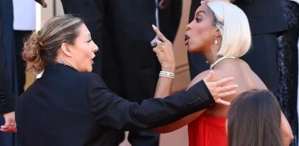 Cannes'da gergin anlar! Ünlü şarkıcı, herkesin içinde kadın güvenliği azarladı