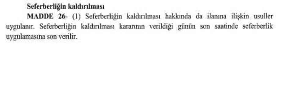 Cumhurbaşkanı Erdoğan, 'Seferberlik ve Savaş Hâli Yönetmeliği'ni yayımladı Cumhurbaşkanı Erdoğan, 'Seferberlik ve Savaş Hâli Yönetmeliği'ni yayımladı