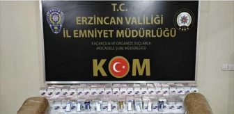Erzincan'da kaçak tütün operasyonunda 1 şüpheli gözaltına alındı