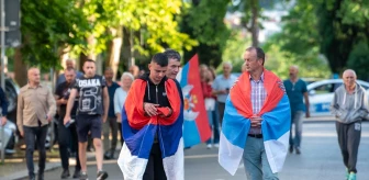 Karadağlı Sırplar BM karar taslağını protesto etti