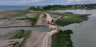 Van Edremit'teki su bendi tahribatı giderildi