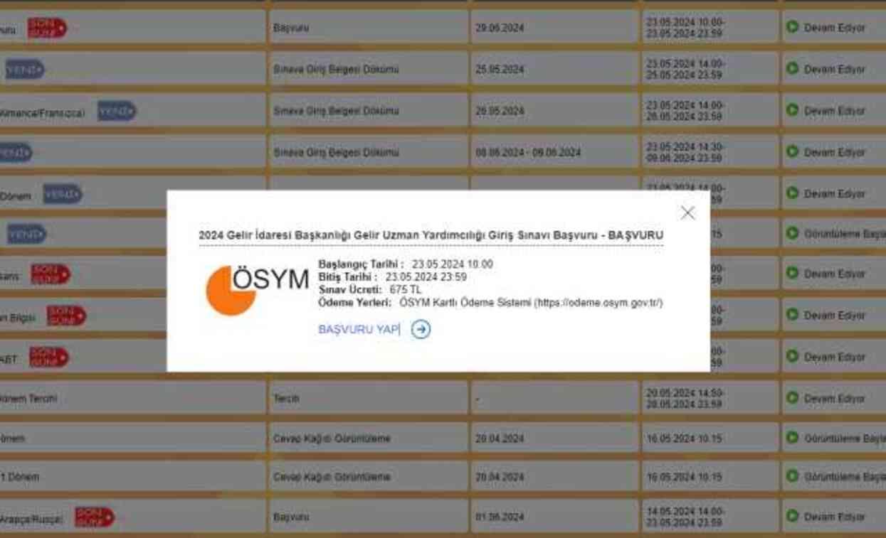 2024 GUY Sınavı Ne Zaman? Gelir İdaresi Başkanlığı Gelir Uzman Yardımcılığı Giriş Sınavı Başvuru Ekranı!
