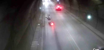 Amasya'da Ferhat Tüneli'nde Motosiklet Kazası