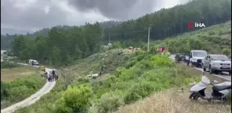 Bahçe işinden dönen aile kamyonetle şarampole yuvarlandı: 1 ölü, 1'i çocuk 3 yaralı