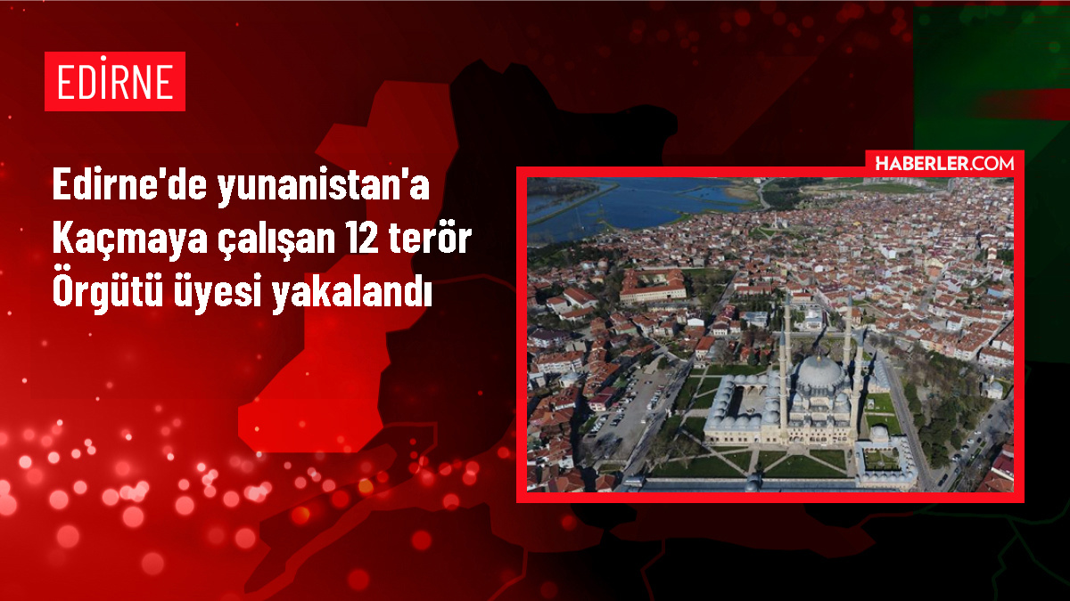 Edirne'de PKK, DEAŞ ve FETÖ üyesi 12 zanlı yakalandı