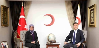 AK Parti Eskişehir Milletvekili Nebi Hatipoğlu, Türk Kızılay Genel Başkanı Prof. Dr. Fatma Meriç Yılmaz'ı ziyaret etti