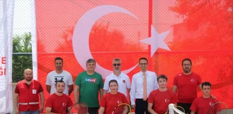Beypazarı'nda Gençlik Haftası kapsamında tekerlekli sandalye tenis turnuvası düzenlendi
