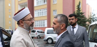 Diyanet İşleri Başkanı Ali Erbaş, depremde hayatını kaybeden imam hatip Ali Bal'ın ailesini ziyaret etti