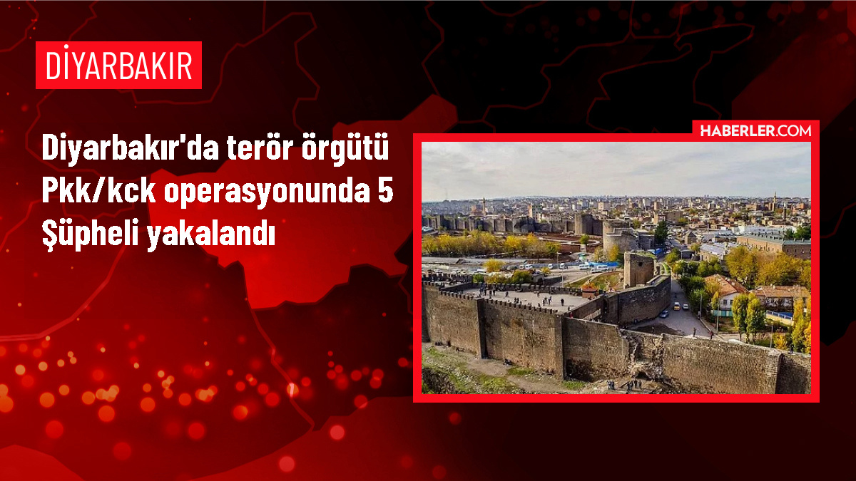 Diyarbakır Lice'de PKK/KCK operasyonu: 5 zanlı gözaltına alındı
