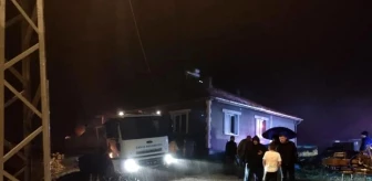 Nevşehir'de bir eve yıldırım düşmesi sonucu yangın çıktı