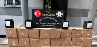 Bursa'da Kaçak Alkol Operasyonu: 500 Litre Etil Alkol Ele Geçirildi