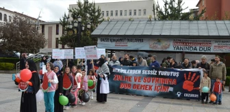 Erzurum'da İsrail'in Gazze saldırılarını protesto eden hekimler ve öğrenciler sessiz yürüyüşe devam ediyor