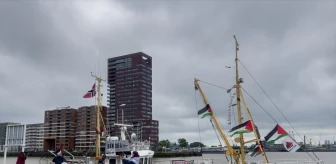 Özgürlük Filosu'nun Handala Gemisi Hollanda'ya Ulaştı
