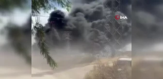 Mardin'de geri dönüşüm fabrikasında yangın paniği