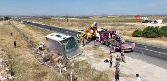 Şanlıurfa'da yolcu otobüsü devrildi: 6 yaralı