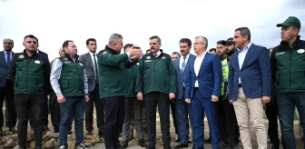 Erzurum Valisi Mustafa Çiftçi, Narman Şehitler Barajı'nda İncelemelerde Bulundu