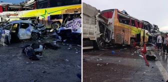 Mersin'de katliam gibi trafik kazası: 10 kişi öldü, 40 kişi yaralandı