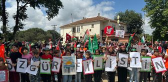 Pendik Müftülüğü Çocuklar Gazze'ye Destek İçin Yürüdü