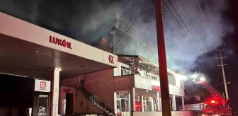 Bolu'da Akaryakıt İstasyonunda Yangın Çıktı