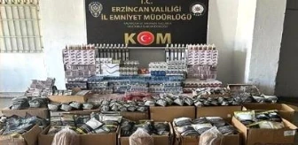 Erzincan'da Kaçak Ürün Operasyonu: 1 Milyon 250 Bin TL Değerinde Ürün Ele Geçirildi