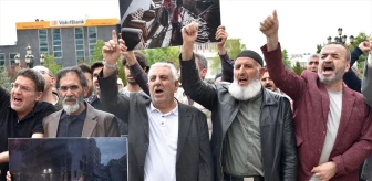 Erzurum'da İsrail'in Filistin'e düzenlediği saldırı protesto edildi
