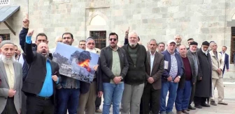 Erzurum'da İsrail'in Filistinlilere saldırısına tepki