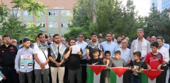 İsrail'in Filistin kampına saldırısı Siirt'te protesto edildi