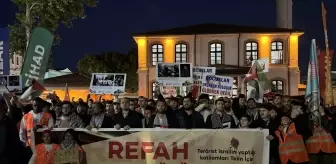 İsrail'in Gazze'ye yönelik saldırıları Sakarya ve Düzce'de protesto edildi