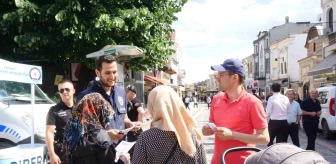 Edirne'de SİBERAY ekipleri yasa dışı bahis oyunları hakkında bilgilendirme çalışması yaptı