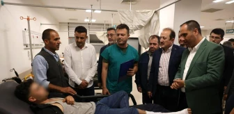 Mersin Valisi Ali Hamza Pehlivan, trafik kazasında yaralananları ziyaret etti