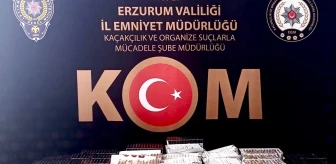 Erzurum'da 252 Bin Gümrük Kaçağı Makaron Ele Geçirildi