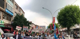 Akyazı'da Filistin ve Doğu Türkistan için etkinlik düzenlendi