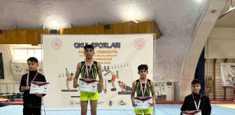 Kayserili Sporcular Okul Sporları Artistik Cimnastik Türkiye Şampiyonası'nda Başarılı