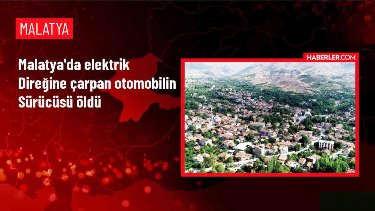 Malatya'da Elektrik Direğine Çarpan Otomobilin Sürücüsü Hayatını Kaybetti