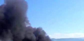 Kocaeli D100 Karayolu'nda Kamyonet Yangını