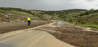 Yozgat'ta sağanak yağış trafikte aksamalara yol açtı